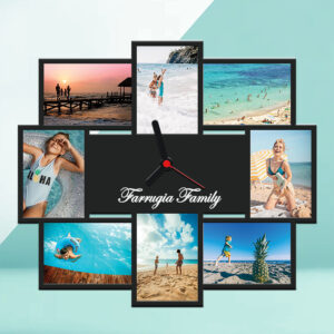 Family - Wall photo clock