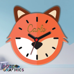 🐾Fox - animals clock
