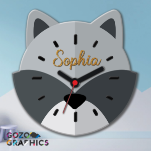 🐾Racoon - animals clock