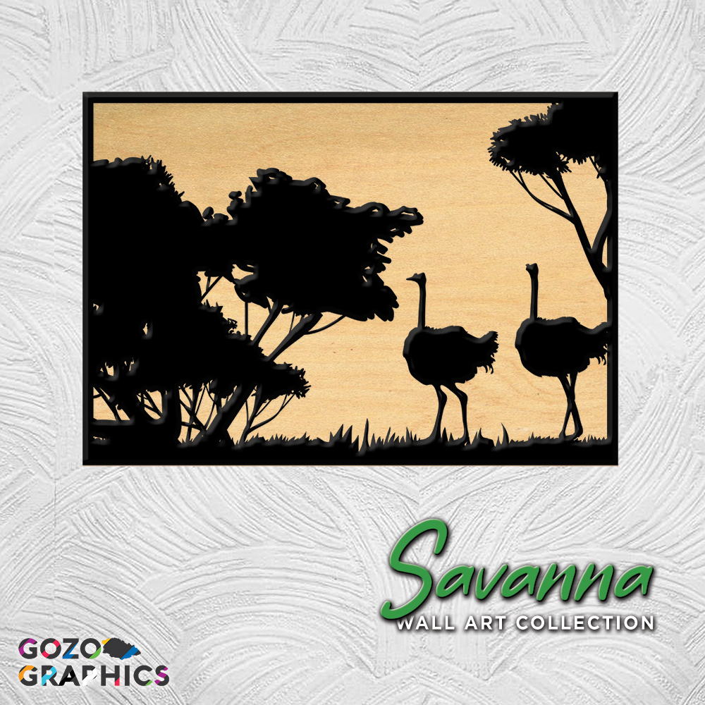 🐾 Ostrich - Savanna Wall art