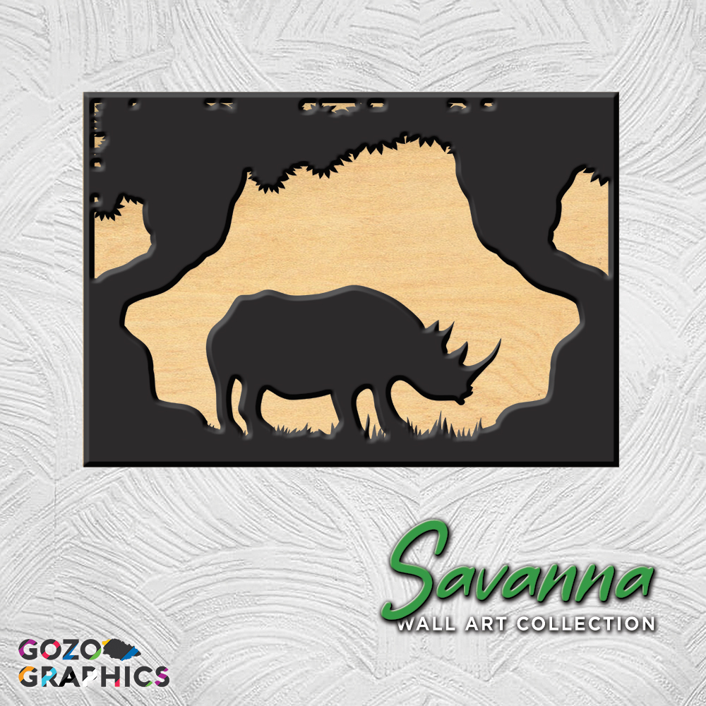 🐾 Rhinoceros - Savanna Wall art