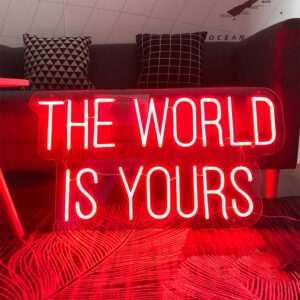 The World is Yours Neon Sign 50cm wide