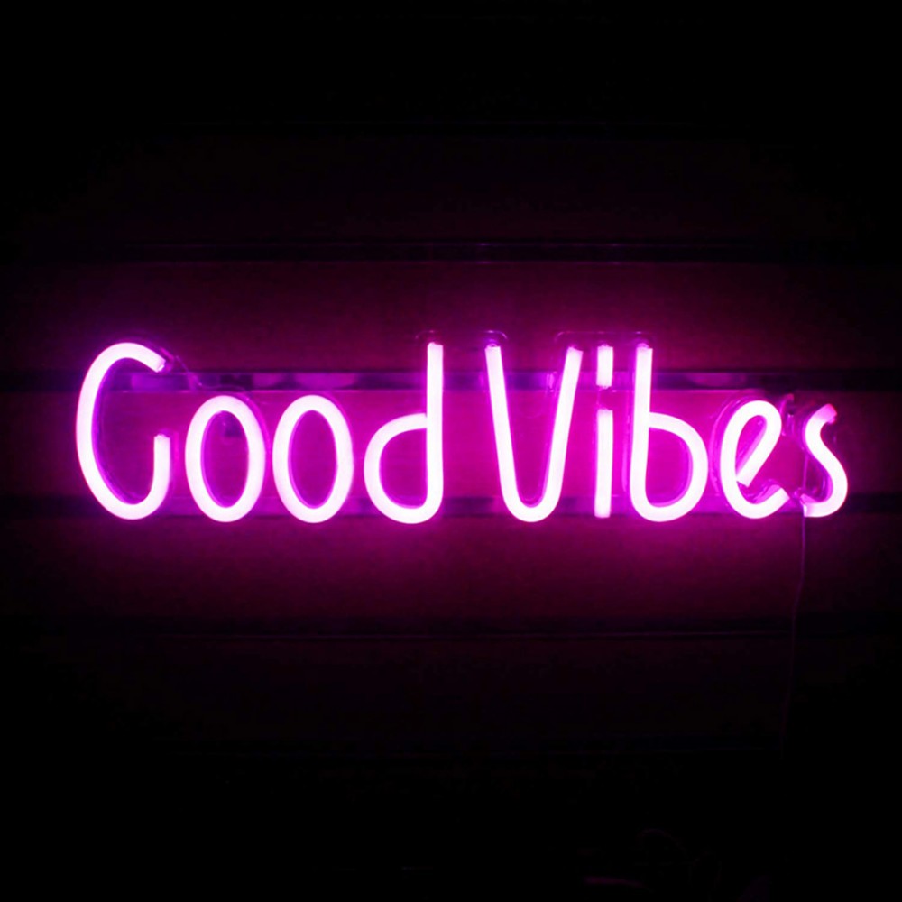 Good Vibes neon sign 60cm wide - Image 5