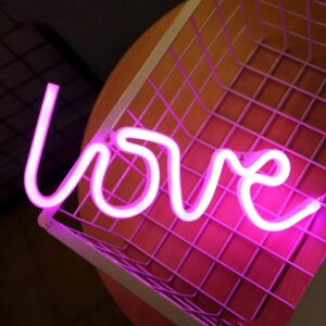 Love Pink Neon Sign 50cm wide