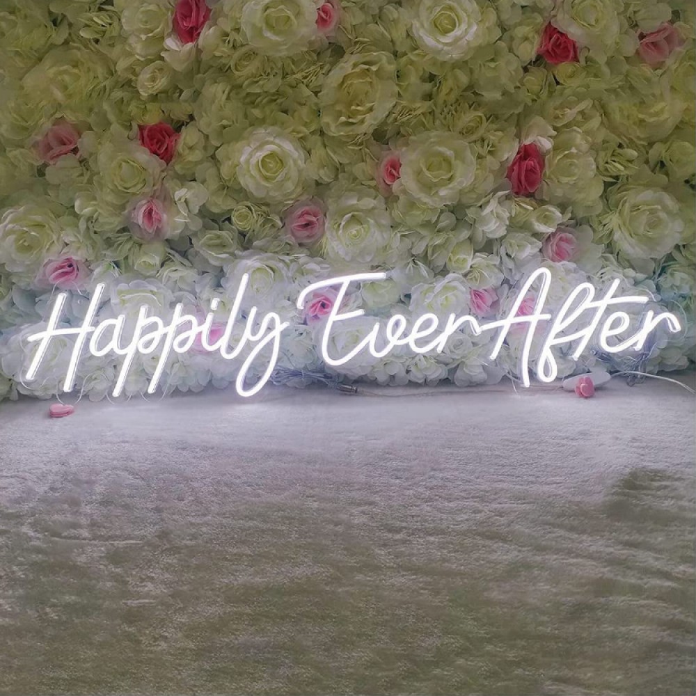 Happily Ever After neon sign (Happily is 50cm wide, Ever After is 70cm wide) - Image 4