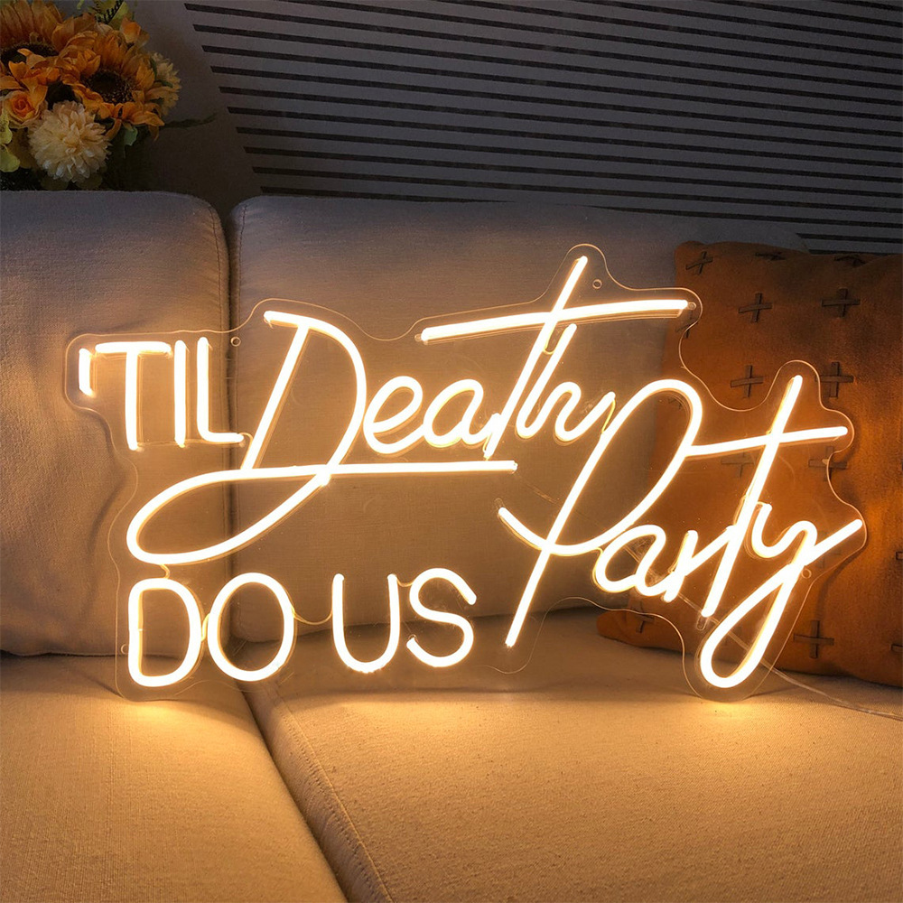Til Death Do Us Party Neon Sign 55x33cm - Image 4