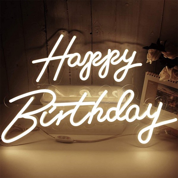 Happy Birthday neon sign - Image 2