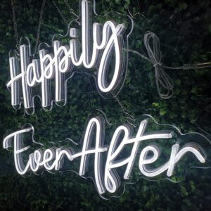 Happily Ever After neon sign (Happily is 50cm wide, Ever After is 70cm wide)