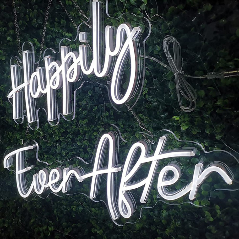 Happily Ever After neon sign (Happily is 50cm wide, Ever After is 70cm wide)