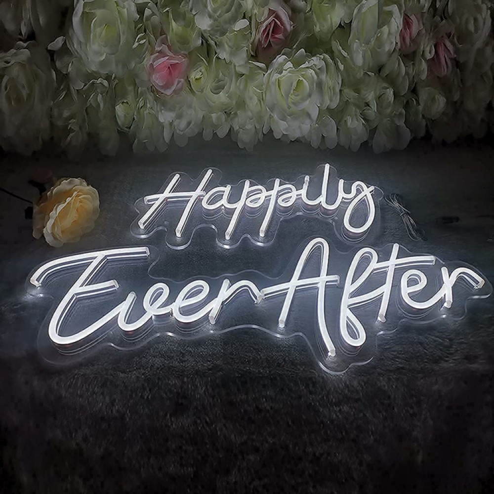 Happily Ever After neon sign (Happily is 50cm wide, Ever After is 70cm wide) - Image 3
