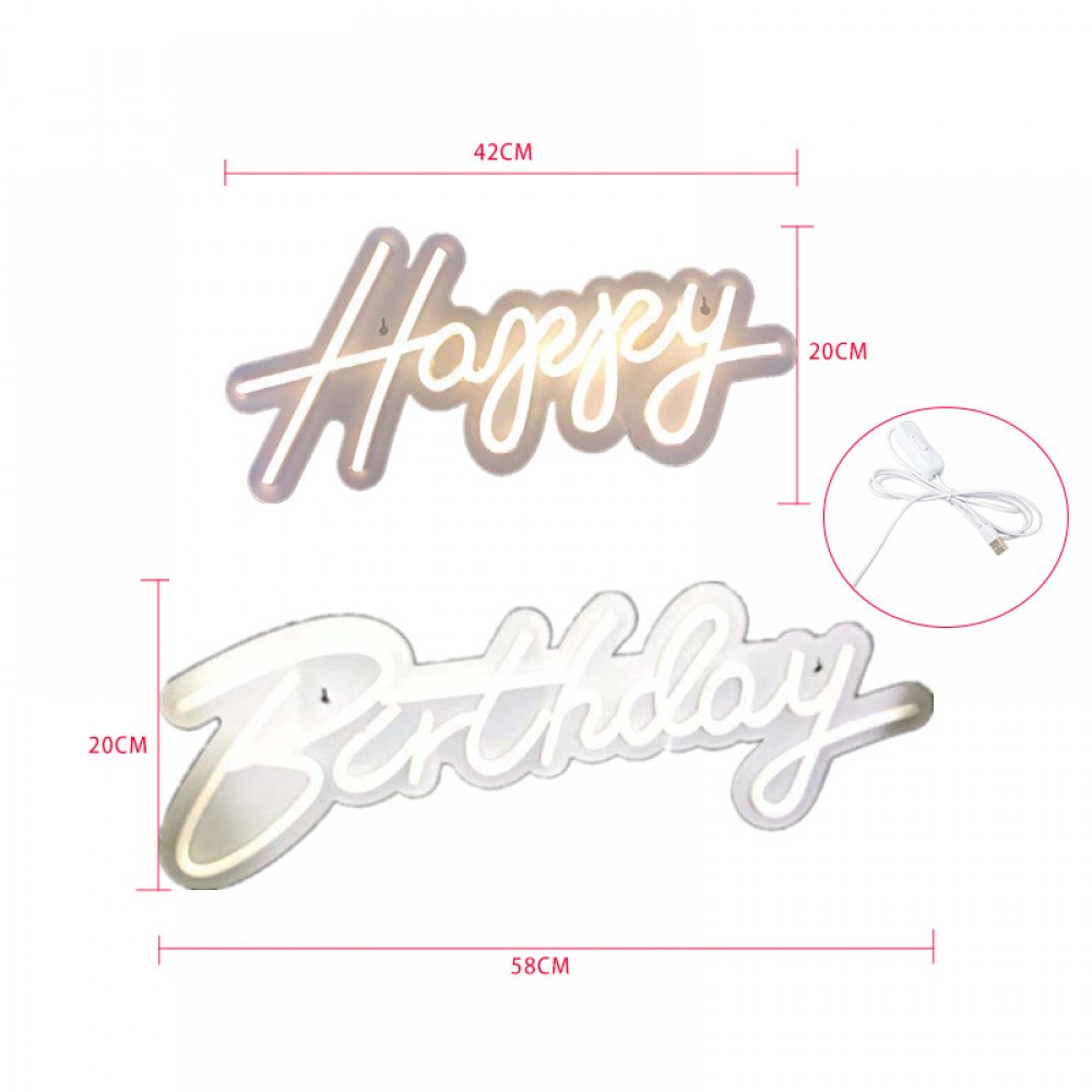 Happy Birthday neon sign - Image 3