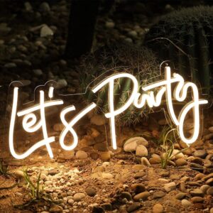 Let's Party neon sign 60cm wide