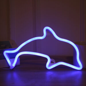 Dolphin Neon Sign - 20x13cm