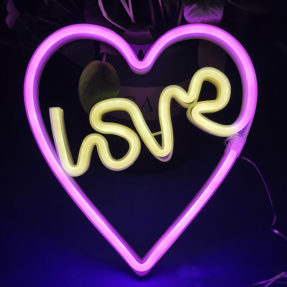 Love in Heart Neon Sign -30x40cm - Image 4