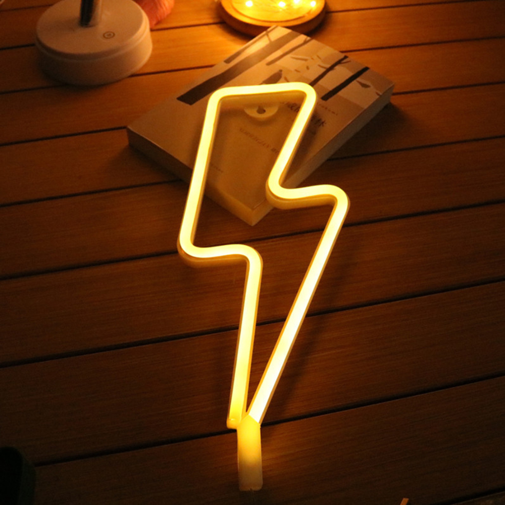 Lightning Bolt Neon Sign 30cm high - Image 4