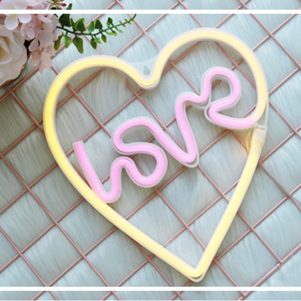 Love in Heart Neon Sign -30x40cm - Image 3