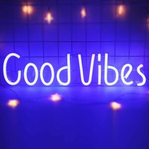 Good Vibes neon sign 60cm wide