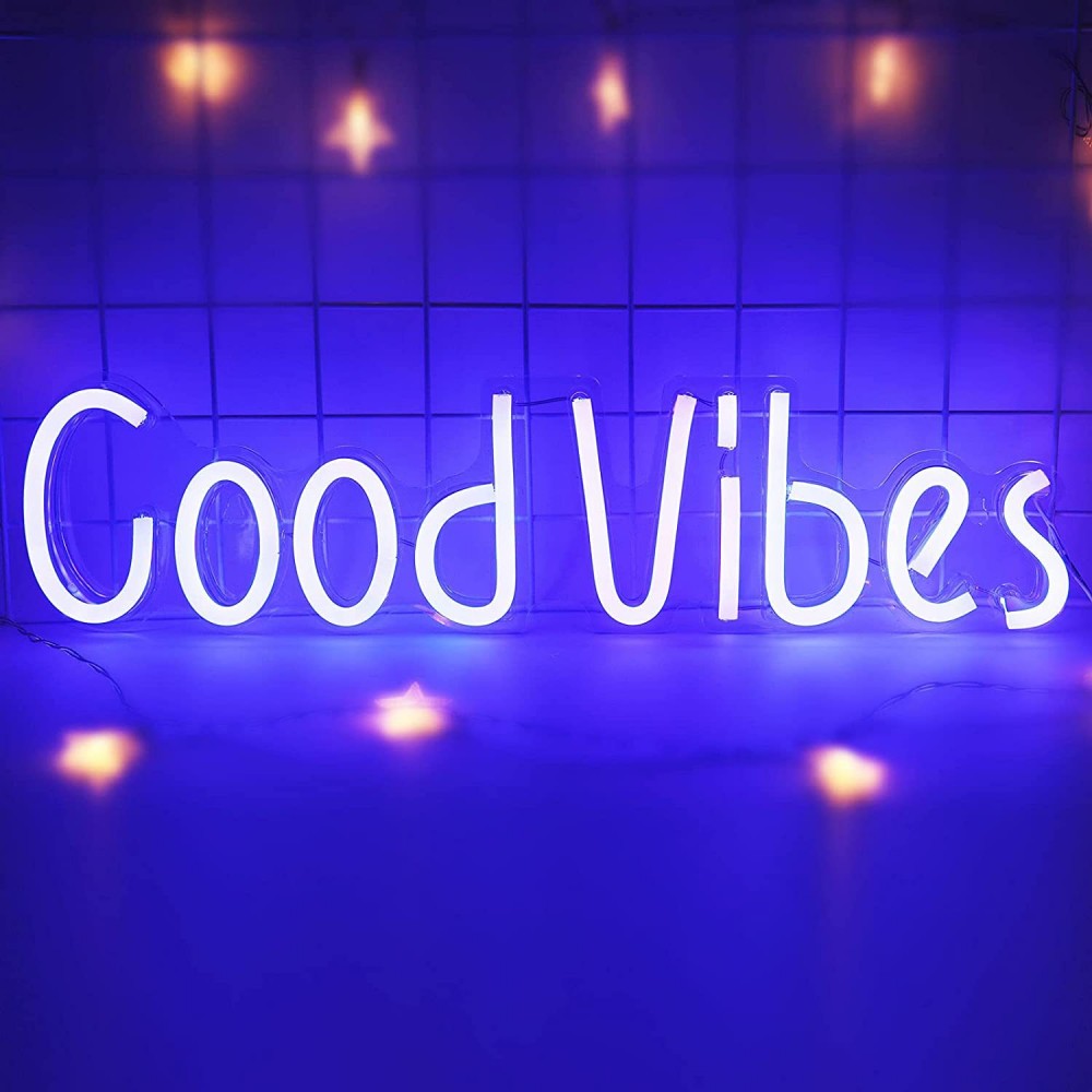 Good Vibes neon sign 60cm wide