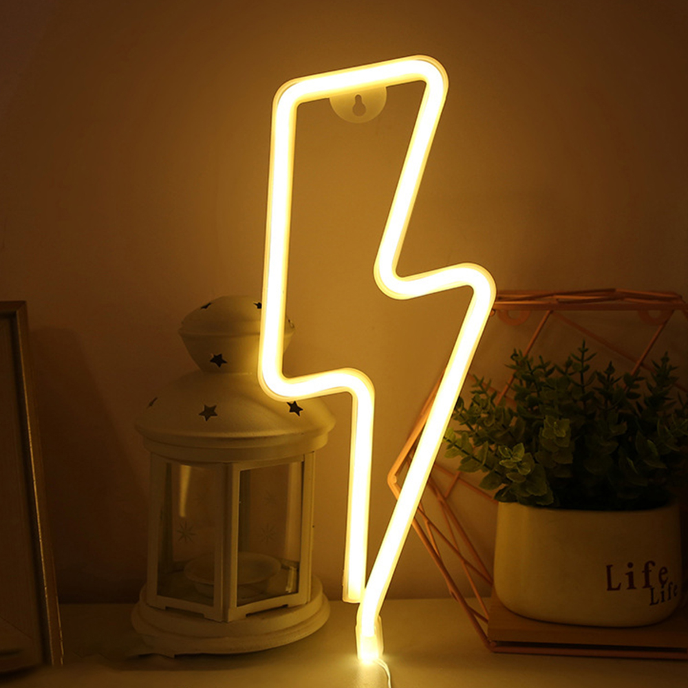 Lightning Bolt Neon Sign 30cm high
