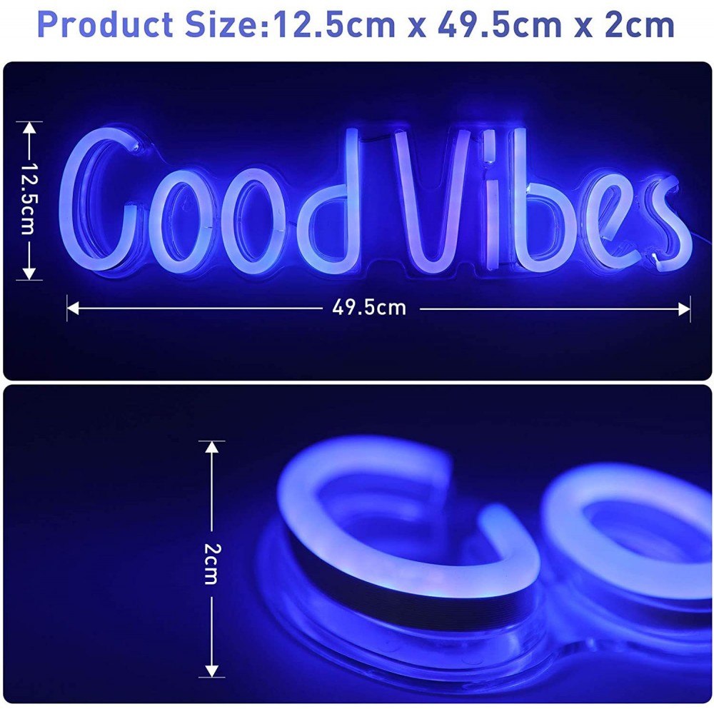 Good Vibes neon sign 60cm wide - Image 2