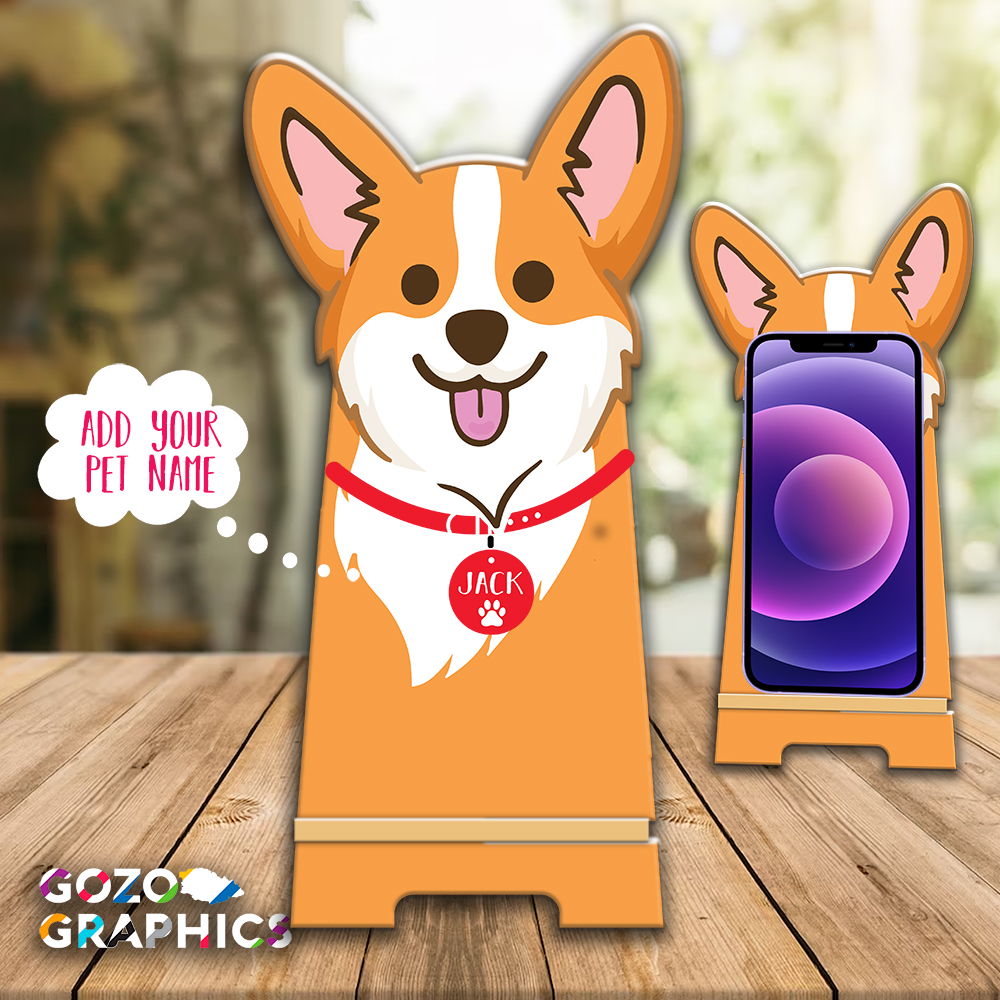 Corgi-shaped phone stand