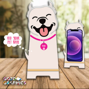 Pitbull-shaped phone stand