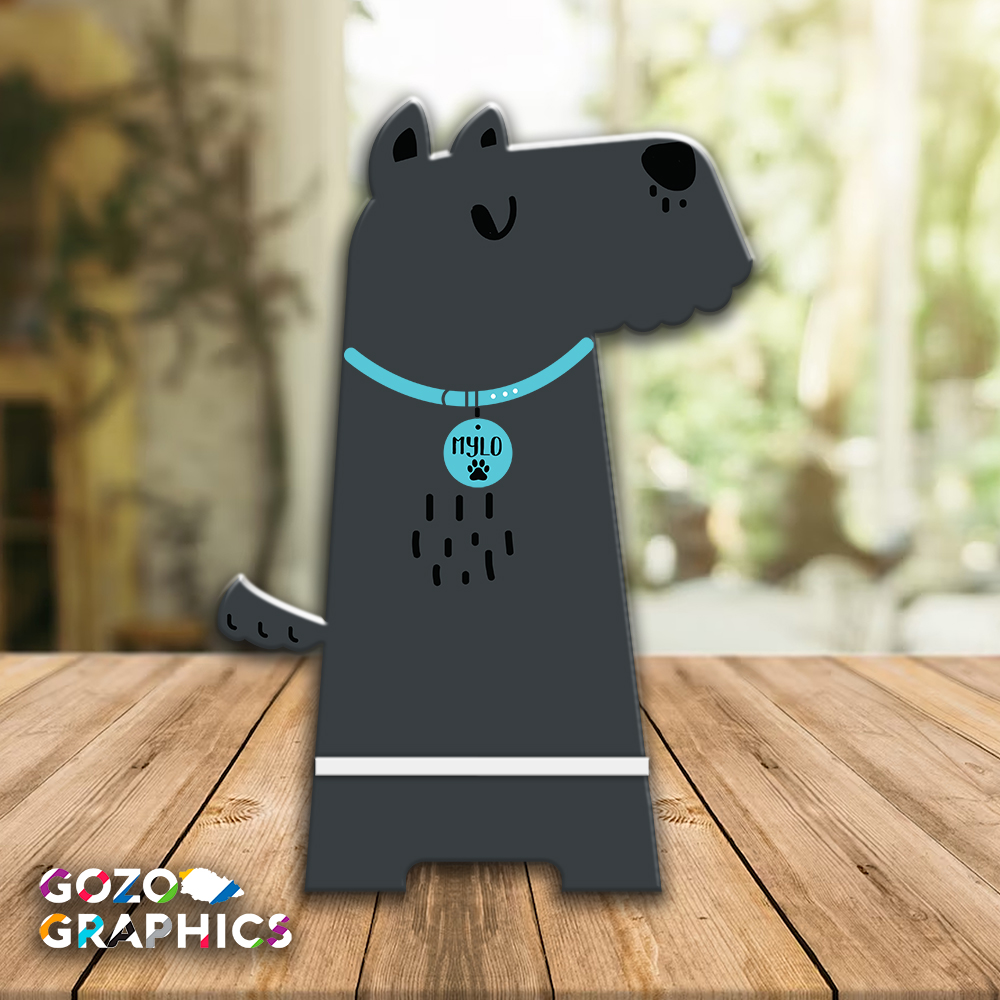 Schnauzer-shaped phone stand - Image 2