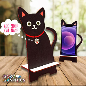 Cat-shaped phone stand