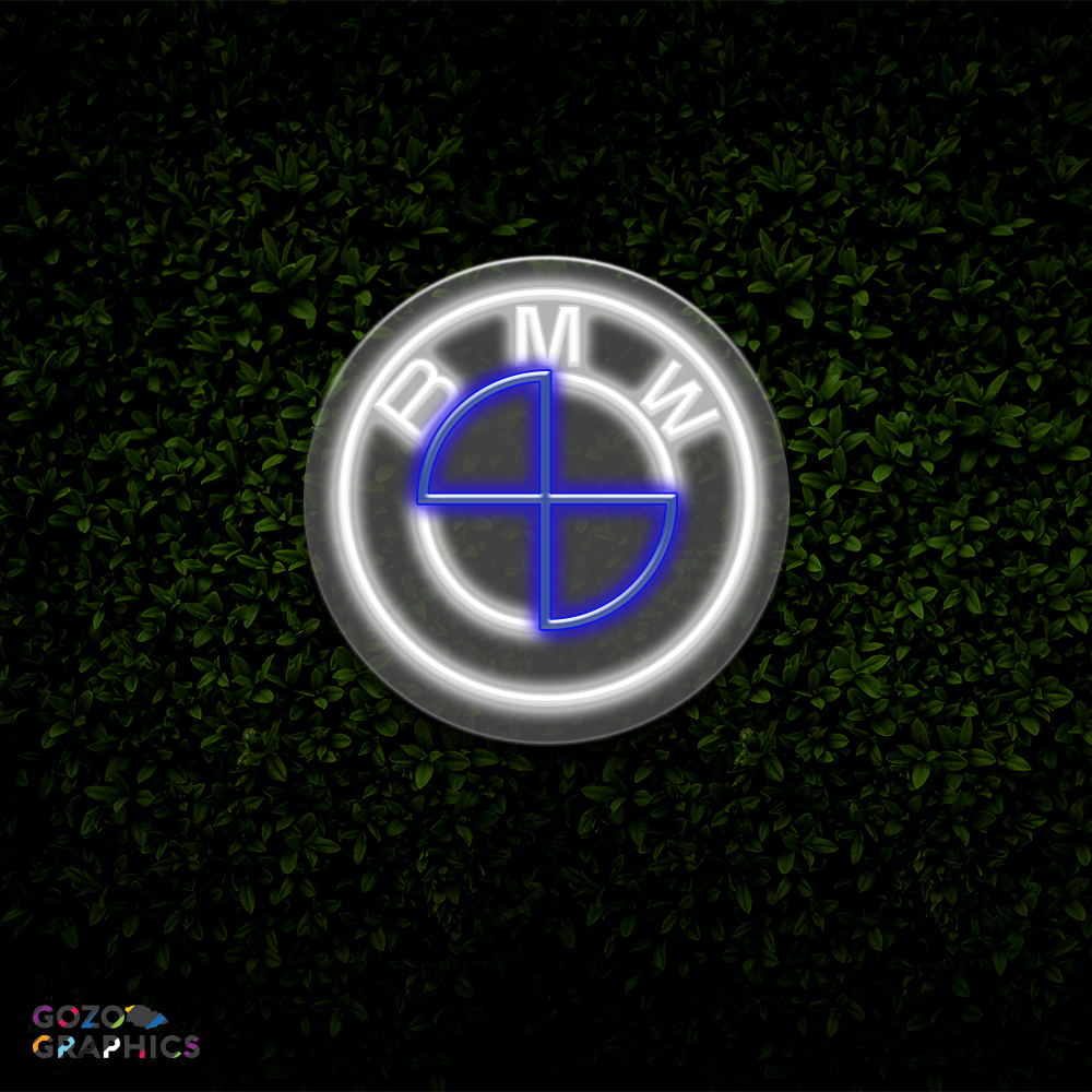 BMW logo LED Neon Light 50cm wide