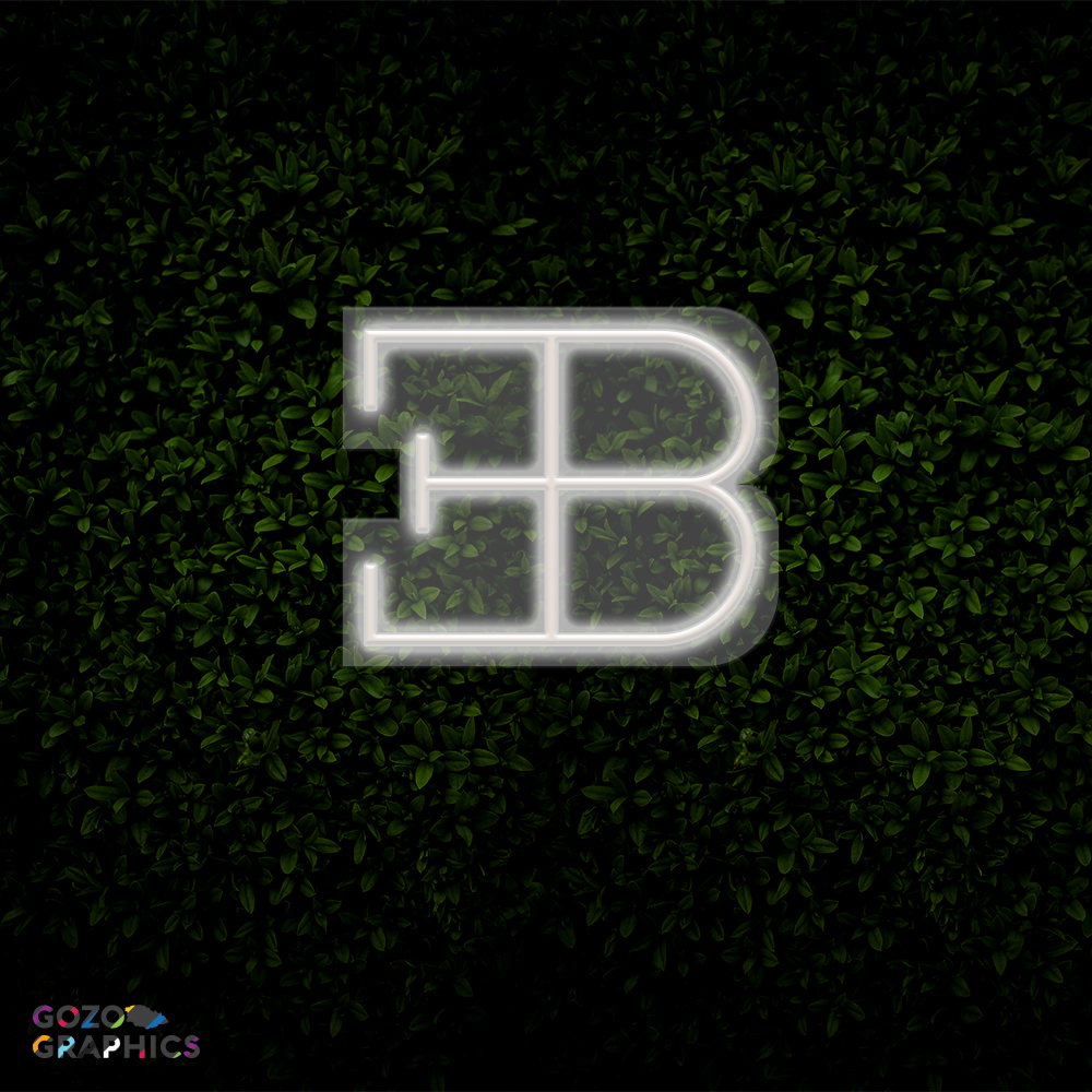 Bugatti logo LED Neon Light 50cm wide