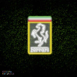 Ferrari logo LED Neon Light 50cm high