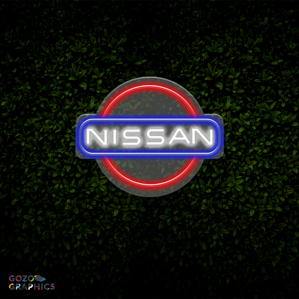 Nissan logo LED Neon Light 50cm wide