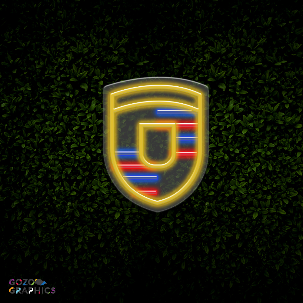 Porsche logo LED Neon Light 50cm high