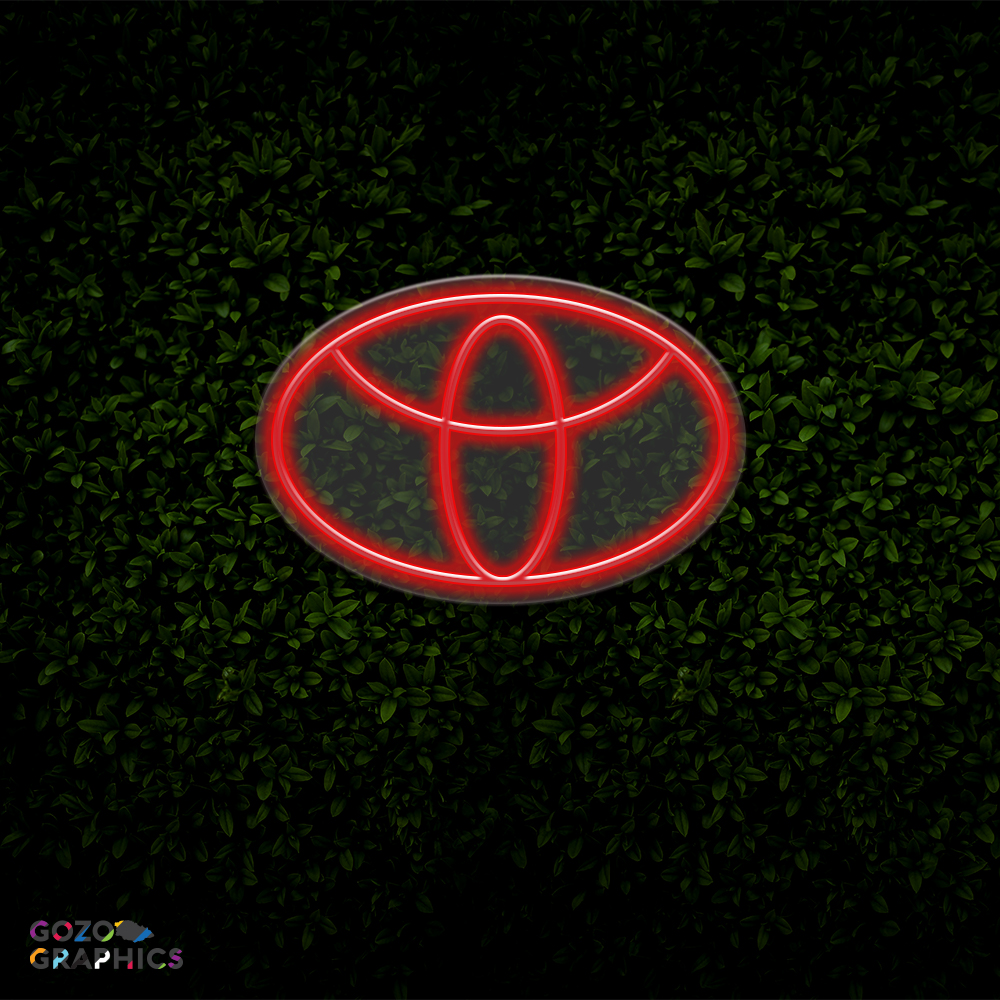 Toyota logo LED Neon Light 50cm wide