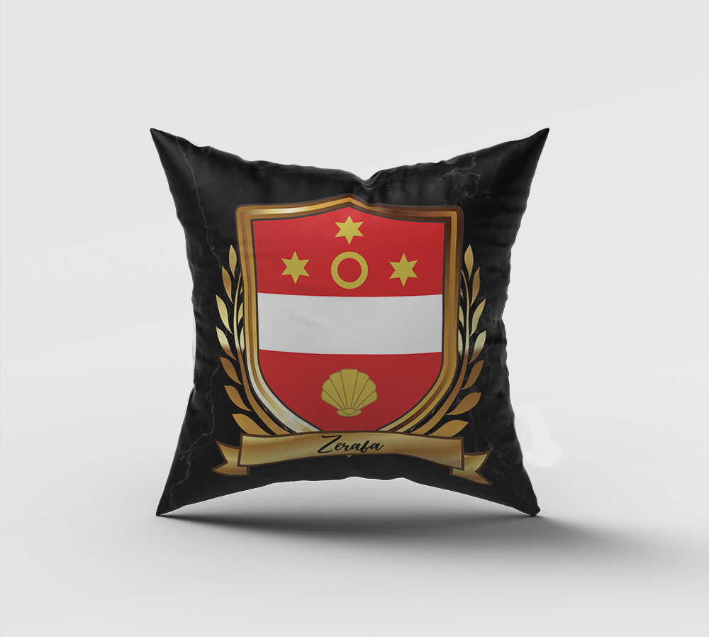 Zerafa Surname Shield Cushion