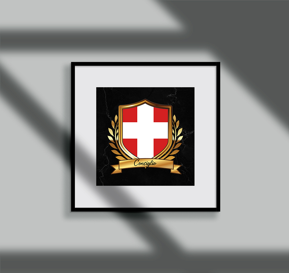 Consiglio Surname Shield Prints