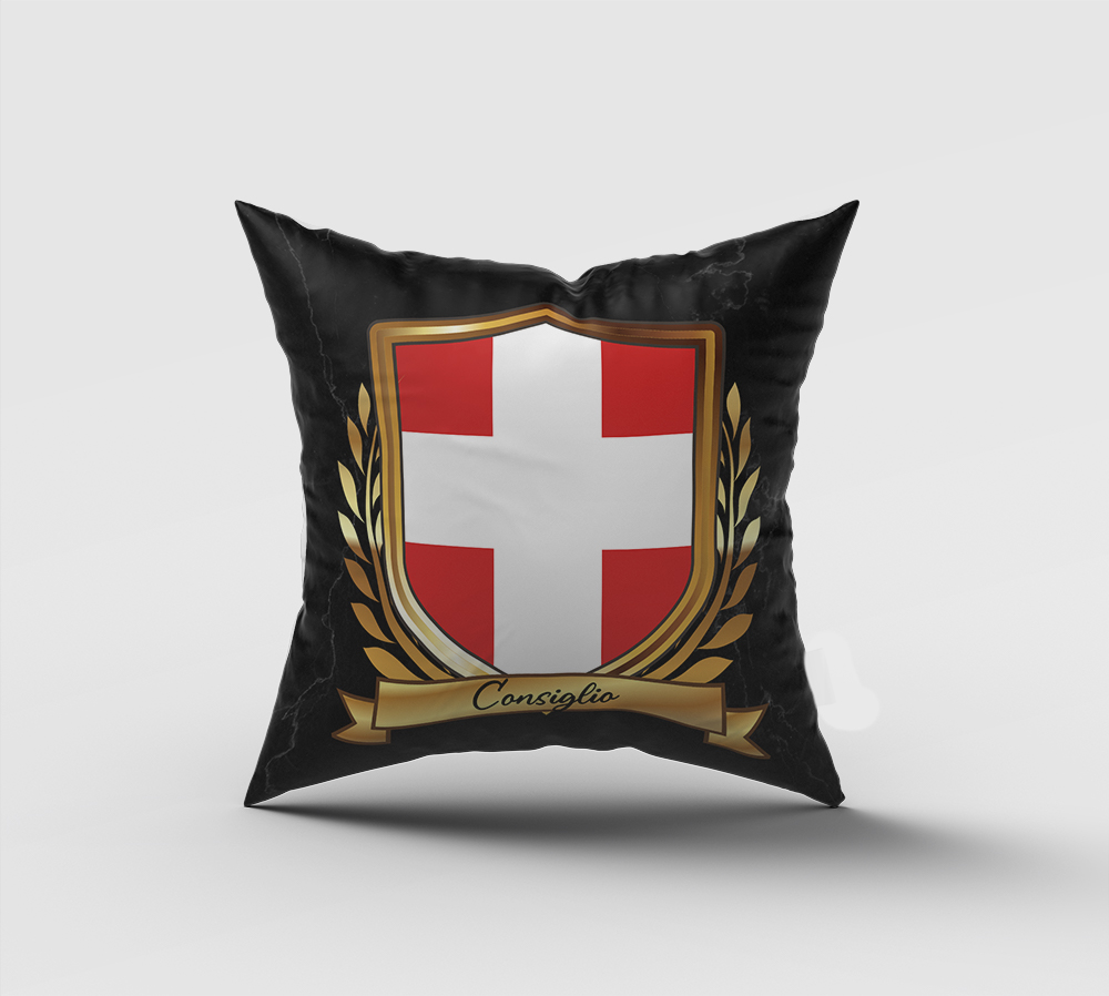 Consiglio Surname Shield Cushion