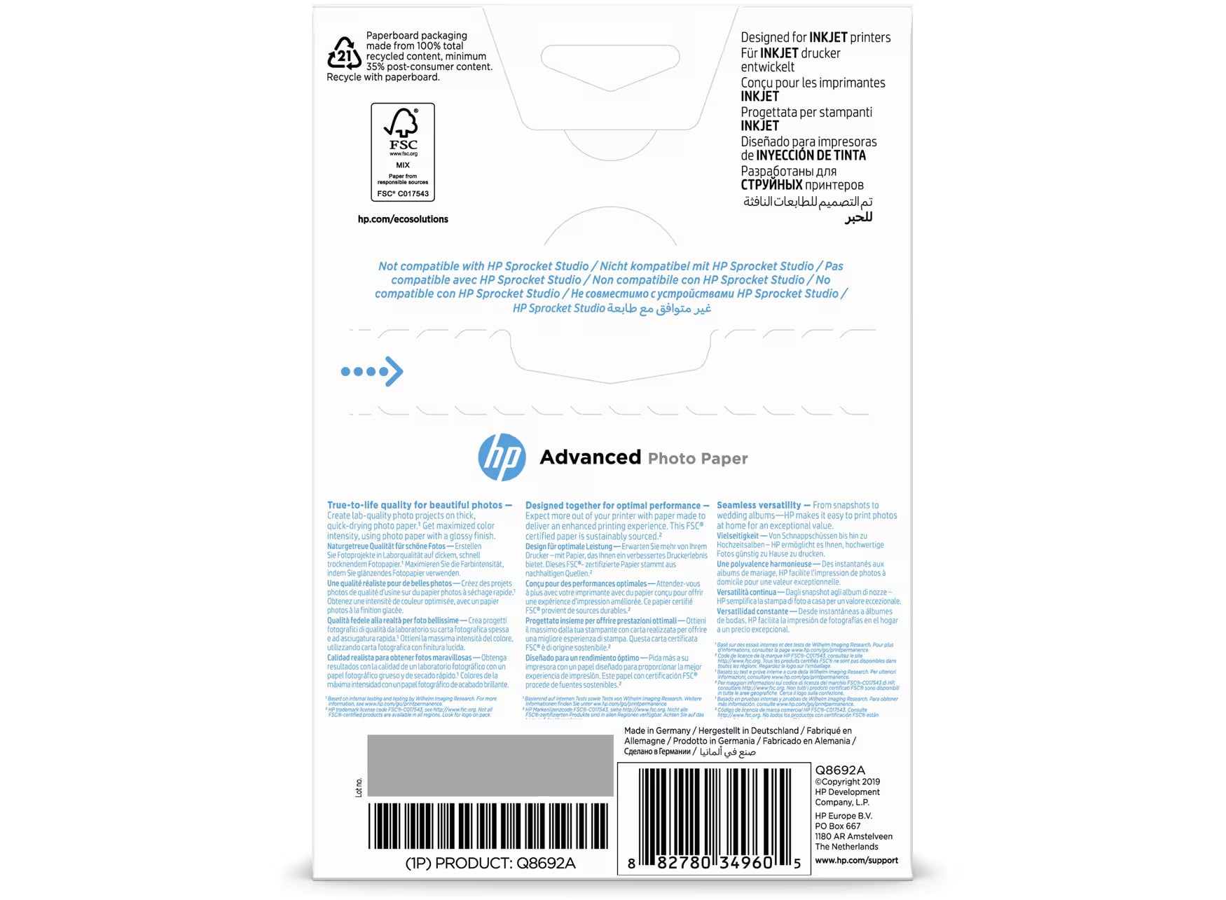 HP Glossy Photo Paper 250gsm - Image 2