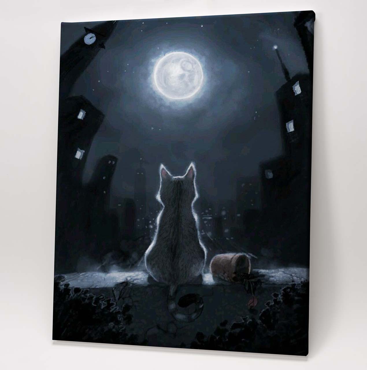 Cat Looking at Moon - Image 2