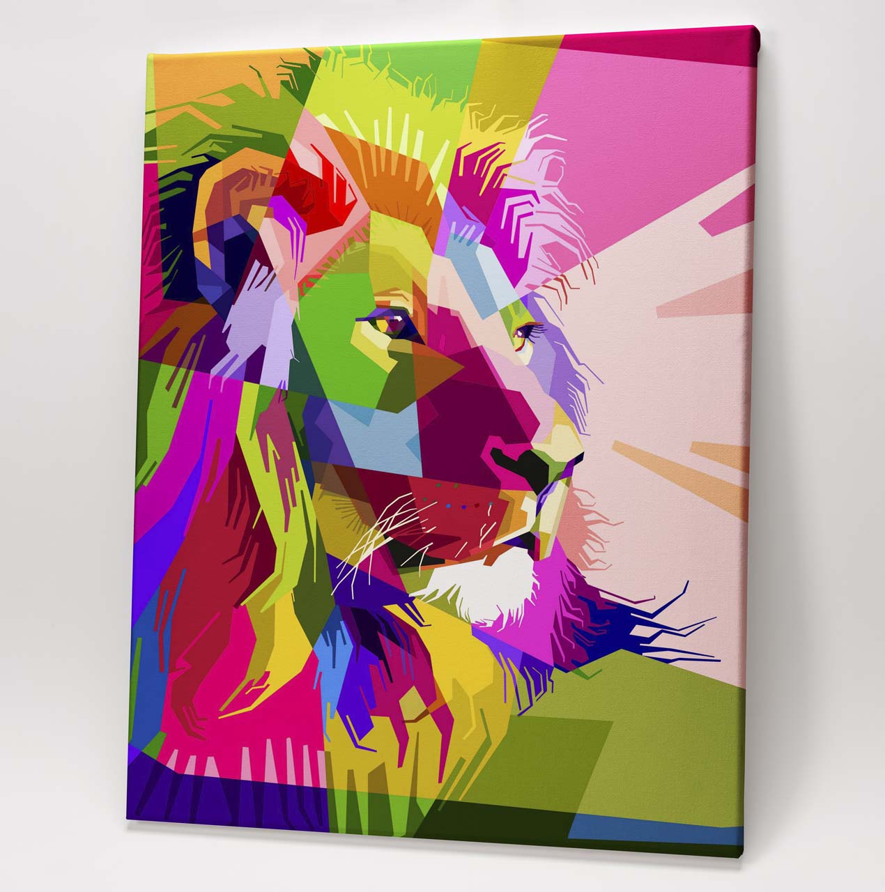 Pop Art Geometry Lion - Image 2