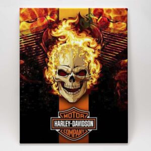 Harley Davidson - Fire Skull