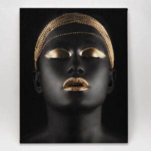 Golden Paint Self Portrait