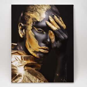 Golden Face Covered Eye