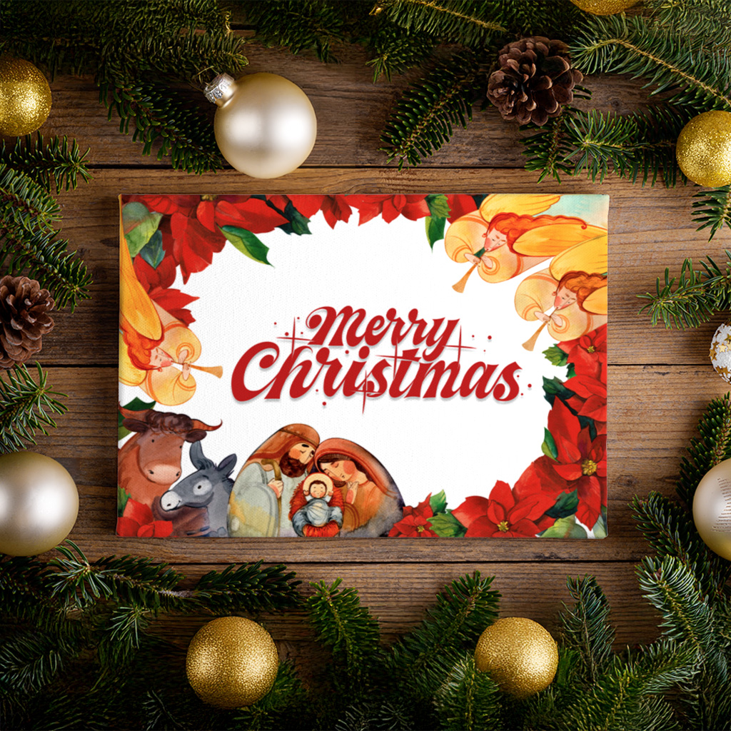 Customizable Nativity Canvas | Add Your Photo or Text (Il-Milied It-Tajjeb / Merry Christmas) - Image 12
