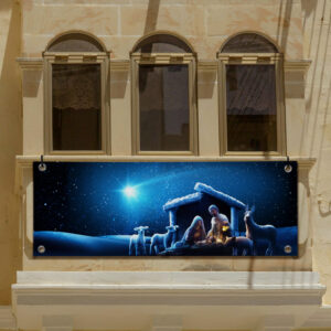 Nativity Scene - Presepju - Brighter| 280 x 90 cm Banner