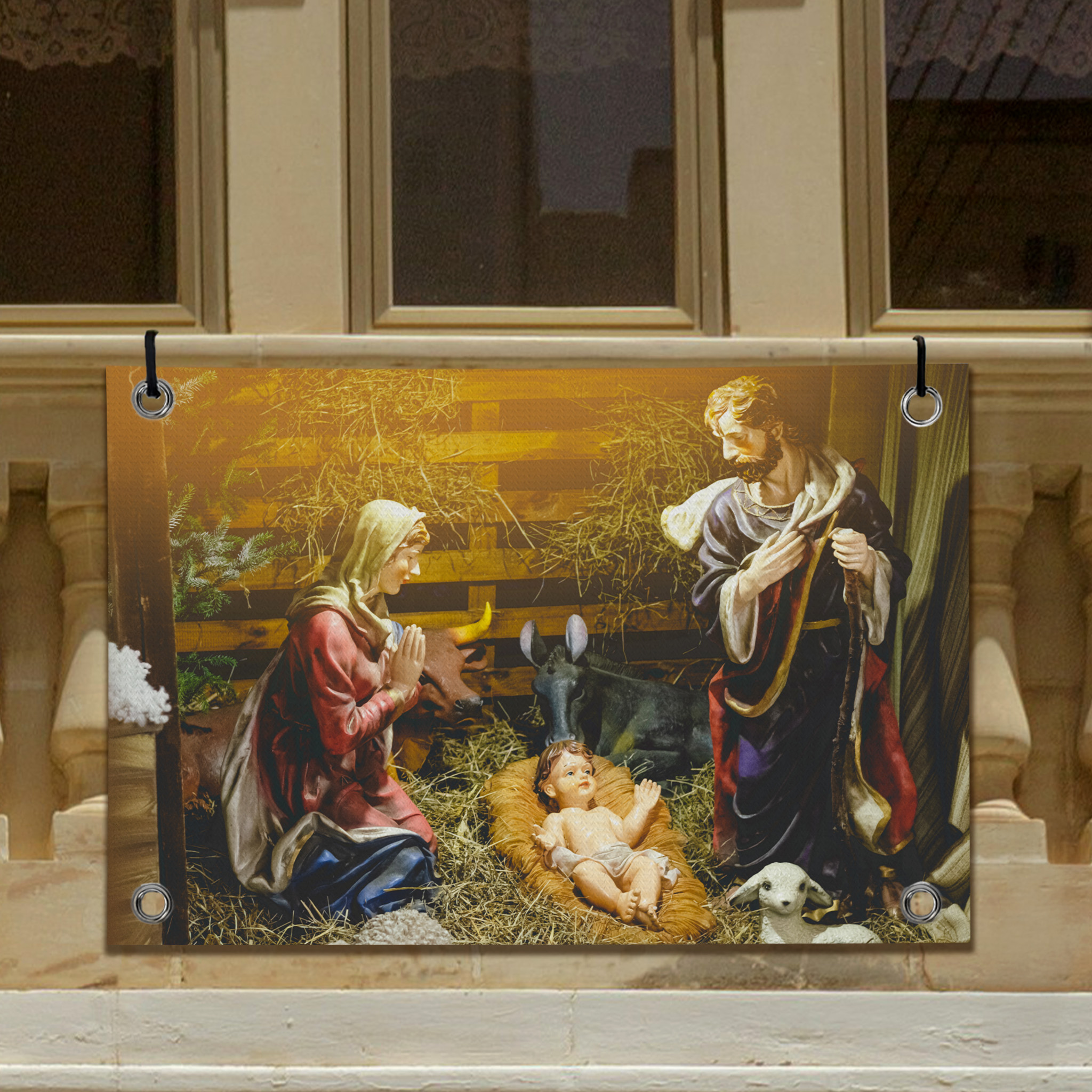 Nativity Scene - Presepju | Canvas or Banner - Image 2
