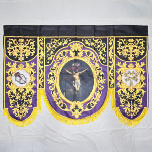 Jesus Christ On The Cross - Purple | Banner