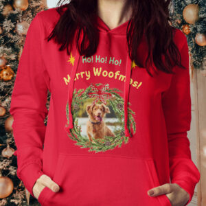 Dog in Christmas Wreath #3 | Tshirt, Hoodie & Sweatshirt