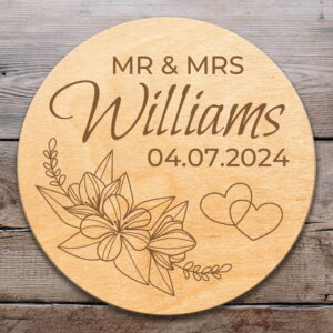 Timeless Love Anniversary & Wedding - Personalized | Wooden Engraving